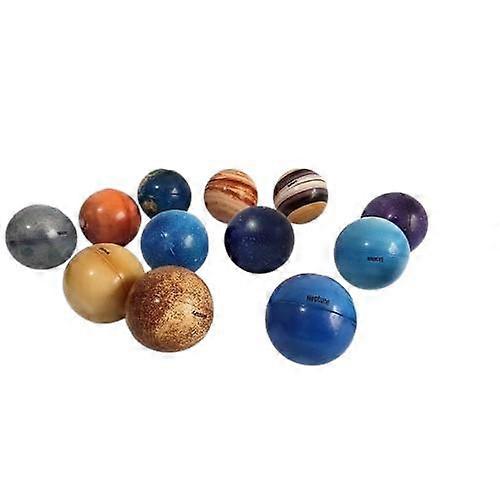 Universe planet model nine planets ornaments lifted into the sky glowing moon air model eight planets model elastic ball