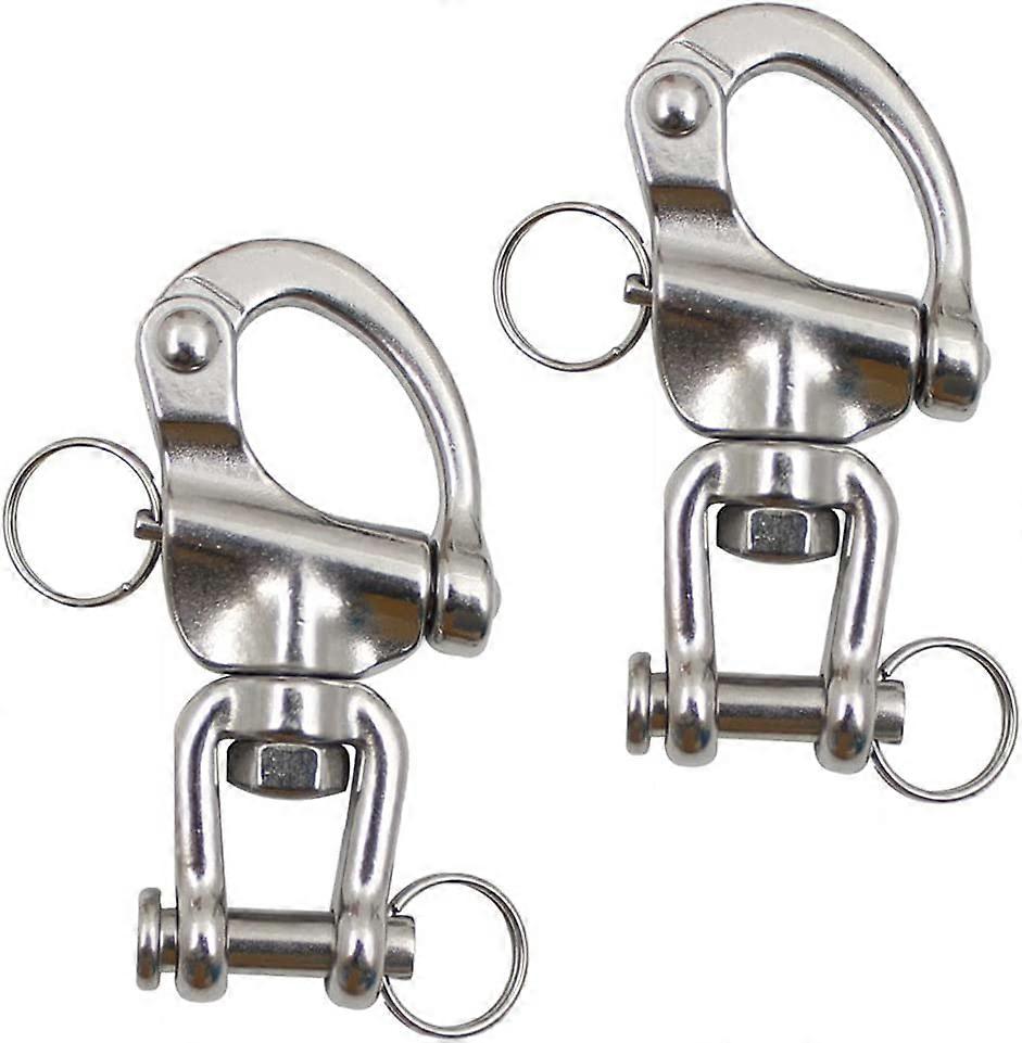 Sailing Swivel Shackles Marine Swivel Shackles for Sailing Triangles - 2 Pieces (A-5-F6)