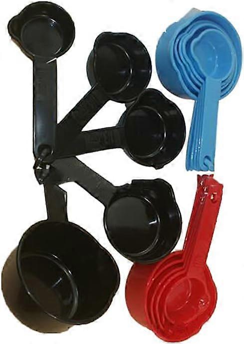 Measure Spoon Plastic Multifunction Measuring Cup Plastic Kitchen Cups Baking Tools Black 5 PCS/Set
