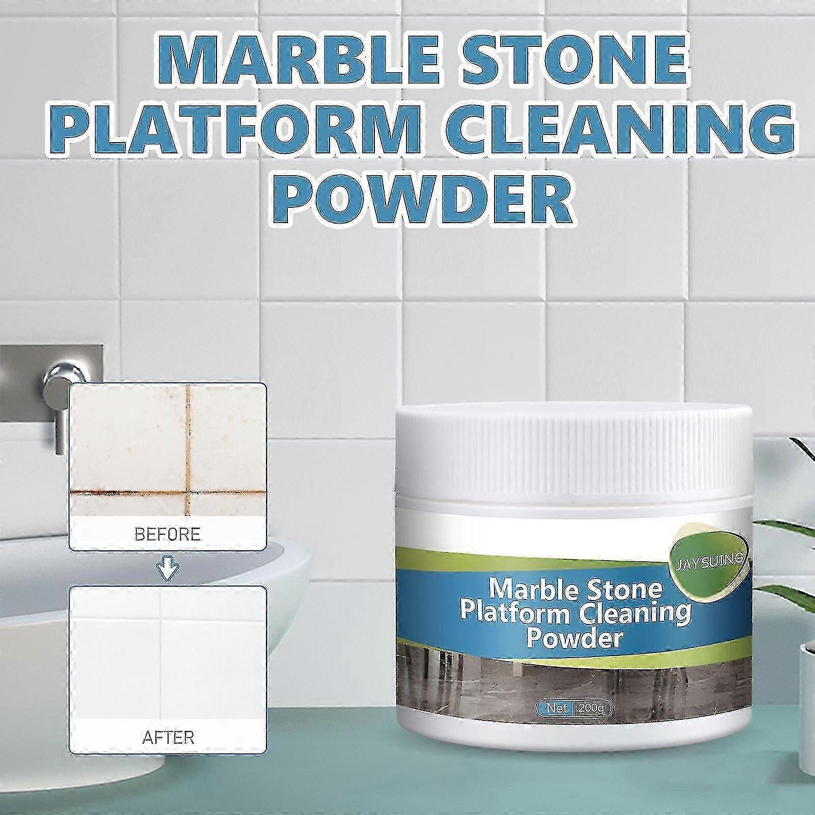 مسحوق تنظيف الحجر Jaysuing المطبخ وبلاط الحمام كونترتوب إزالة البقع النفط التنظيف المنزلي مسحوق تلميع متعدد الأغراض BF |