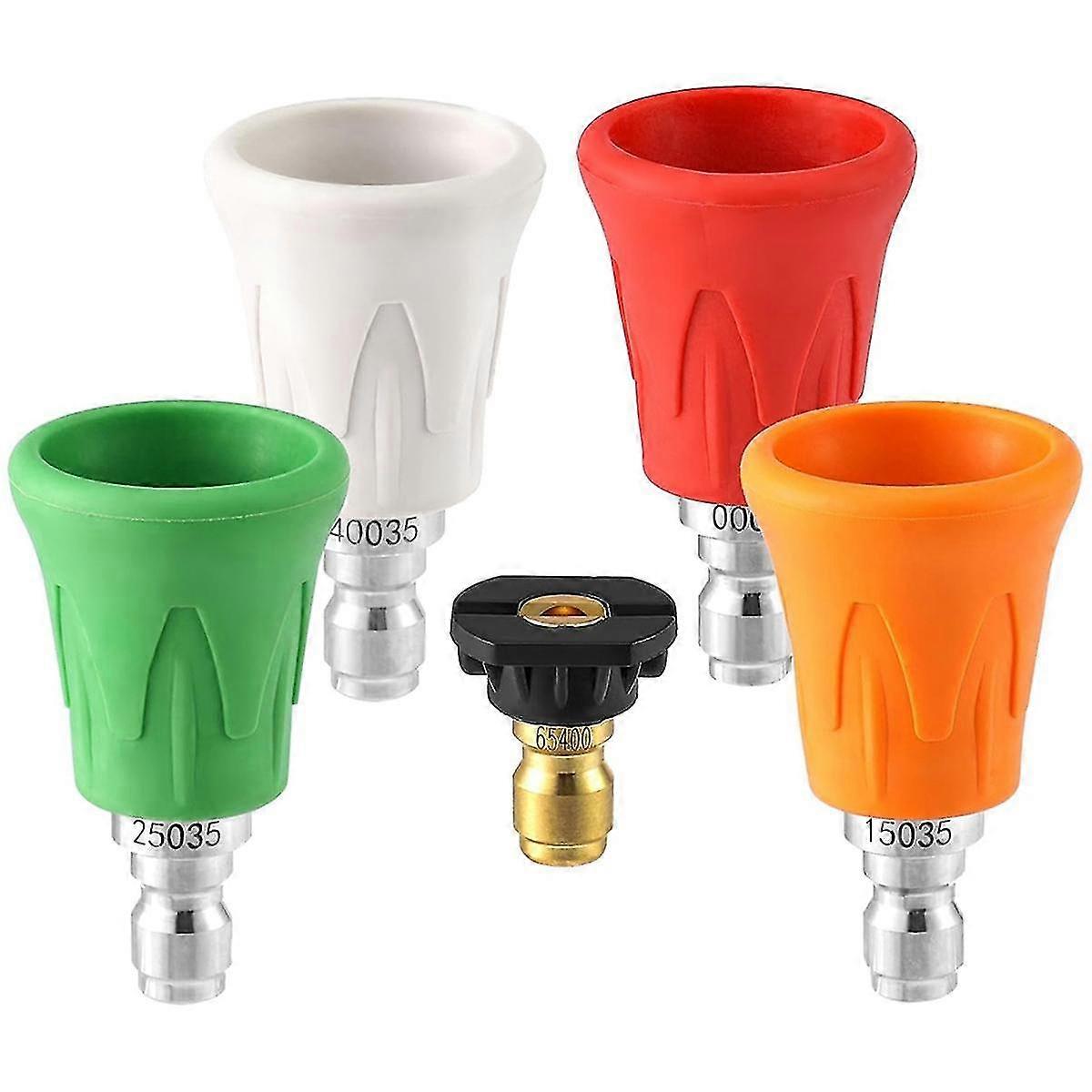 High Pressure Washer Nozzle Guard, Cleaning Nozzle Holder Set, Bore Size 2.5, with 0.64 cm Quick Connect