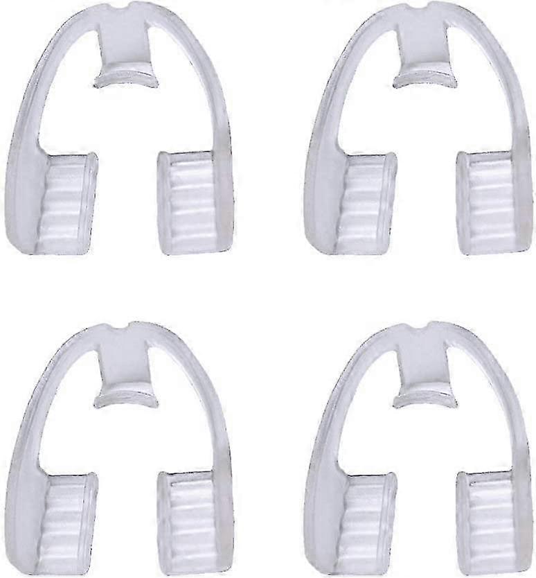 4pcs חריקת שיניים מגן פה מבטל שחיקה הידוק מגיני שיניים שומר לילה מפסיק ברוקסיזם למבוגרים גברים נשים ישנים