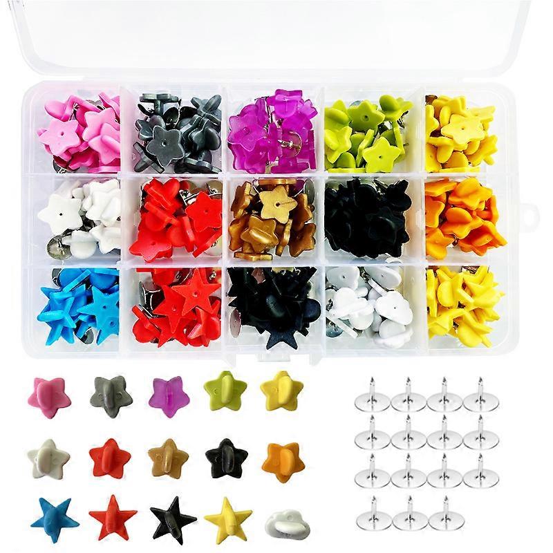 INF DIY Rubber Riveting Kit (150 Pcs) Star Shape