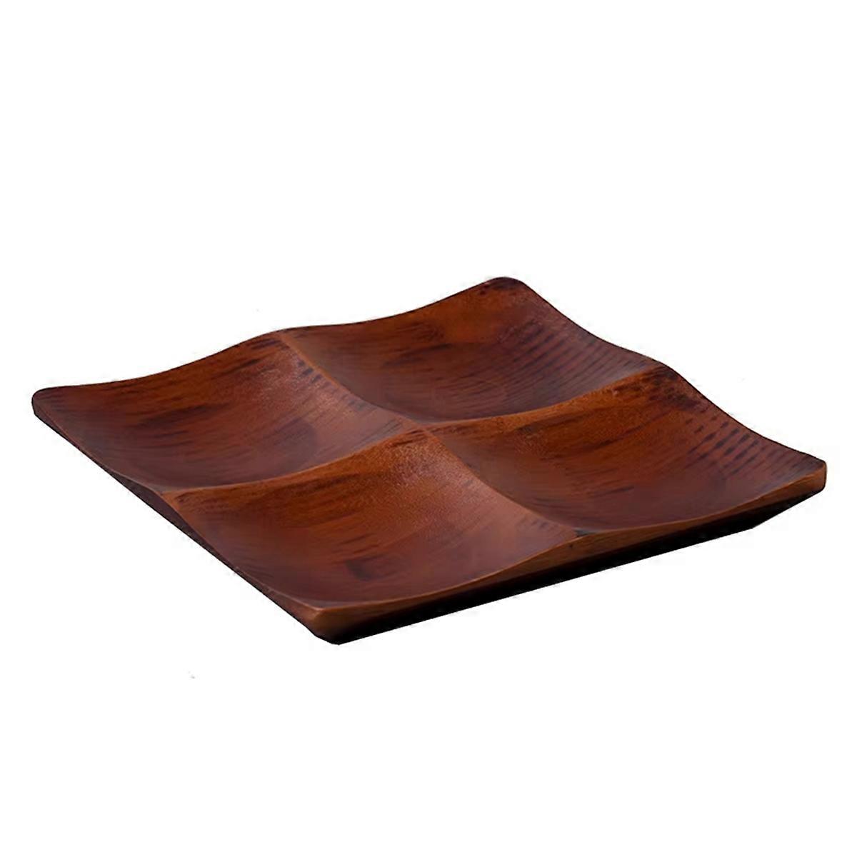 Bamboo Tray for Living Room - Elegant Snack and Candy Serving Platter for Coffee Table Household Organizer
