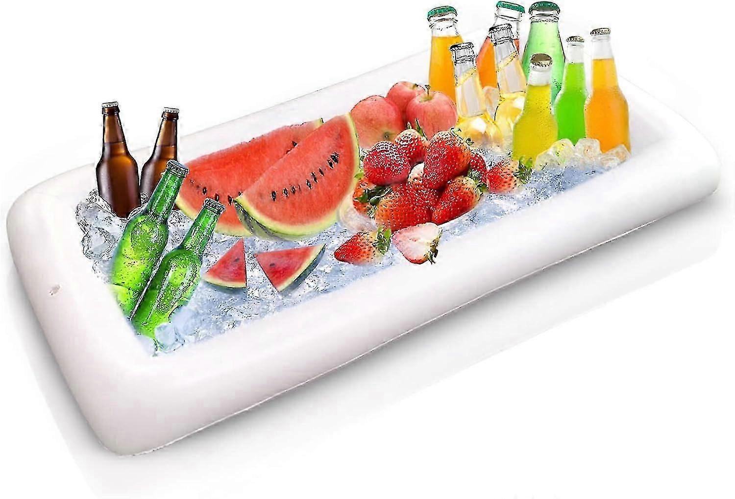2024 Floating Tray for Swimming Pool, 13565cmInflatable Floating Bar Tray, PVC Floating Beer Holder, Inflatable Buffet Bar Tray