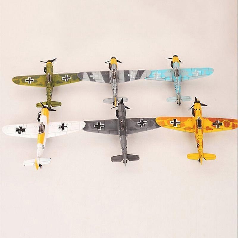 Random 1Pc 1/48 Scale Assemble Fighter Model Toys Combat Aircraft Diecast War-Ii