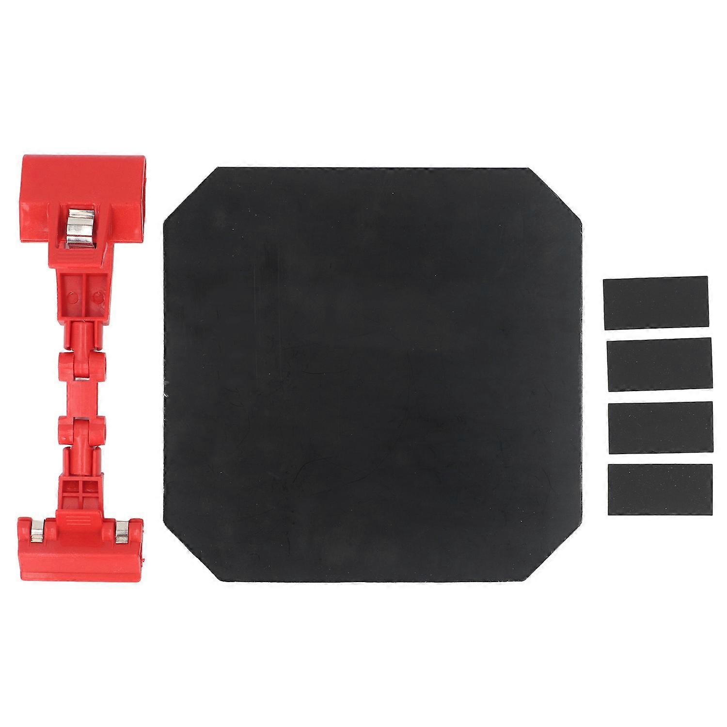 Welding Blackout Panel 18cm Square Red Bracket Portable Welding Blackout Panel for Industry 