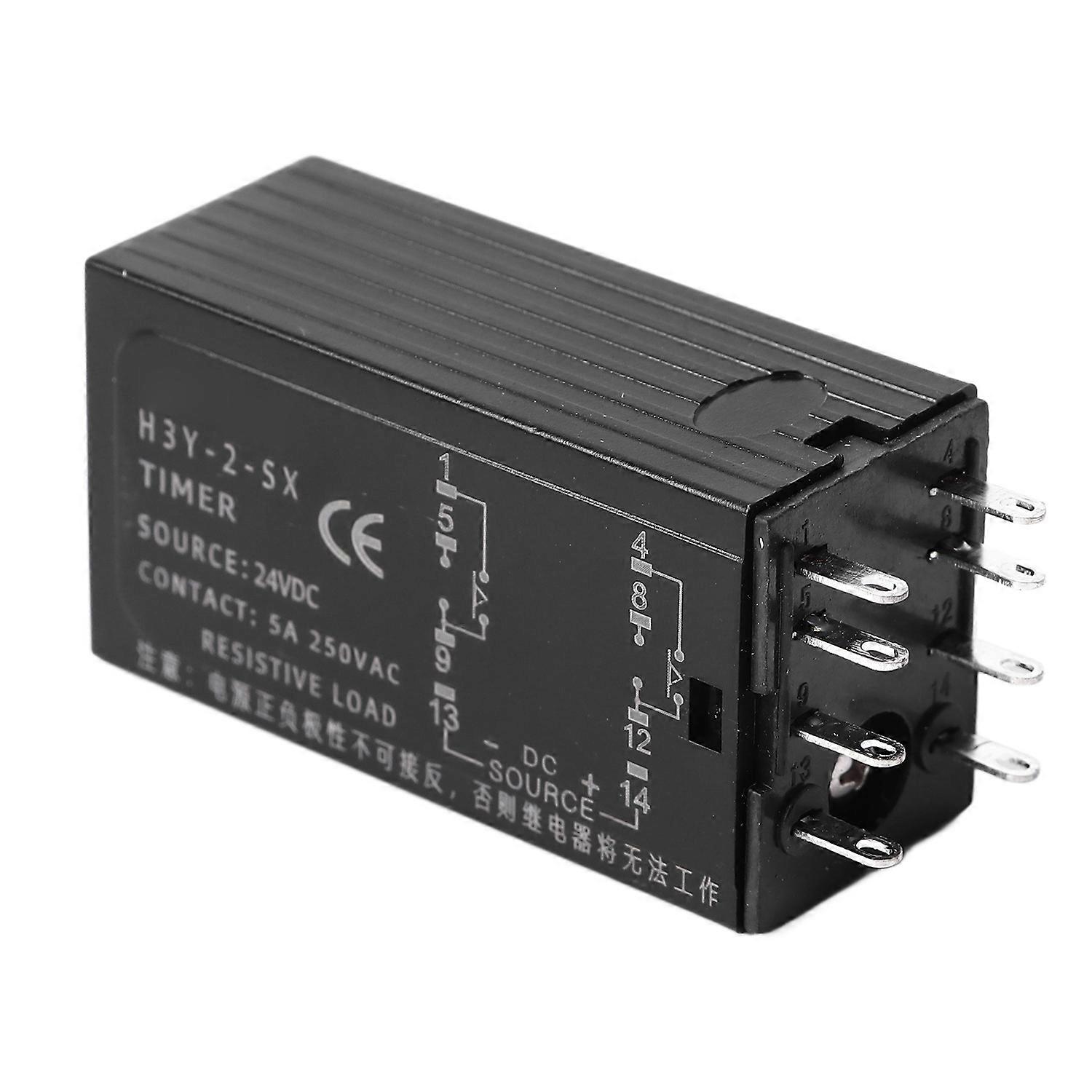 Time Delay Relay 0.1S To 99H 8 Pin Digital Display Cycle Timer Relay for Automation Control DC24V 