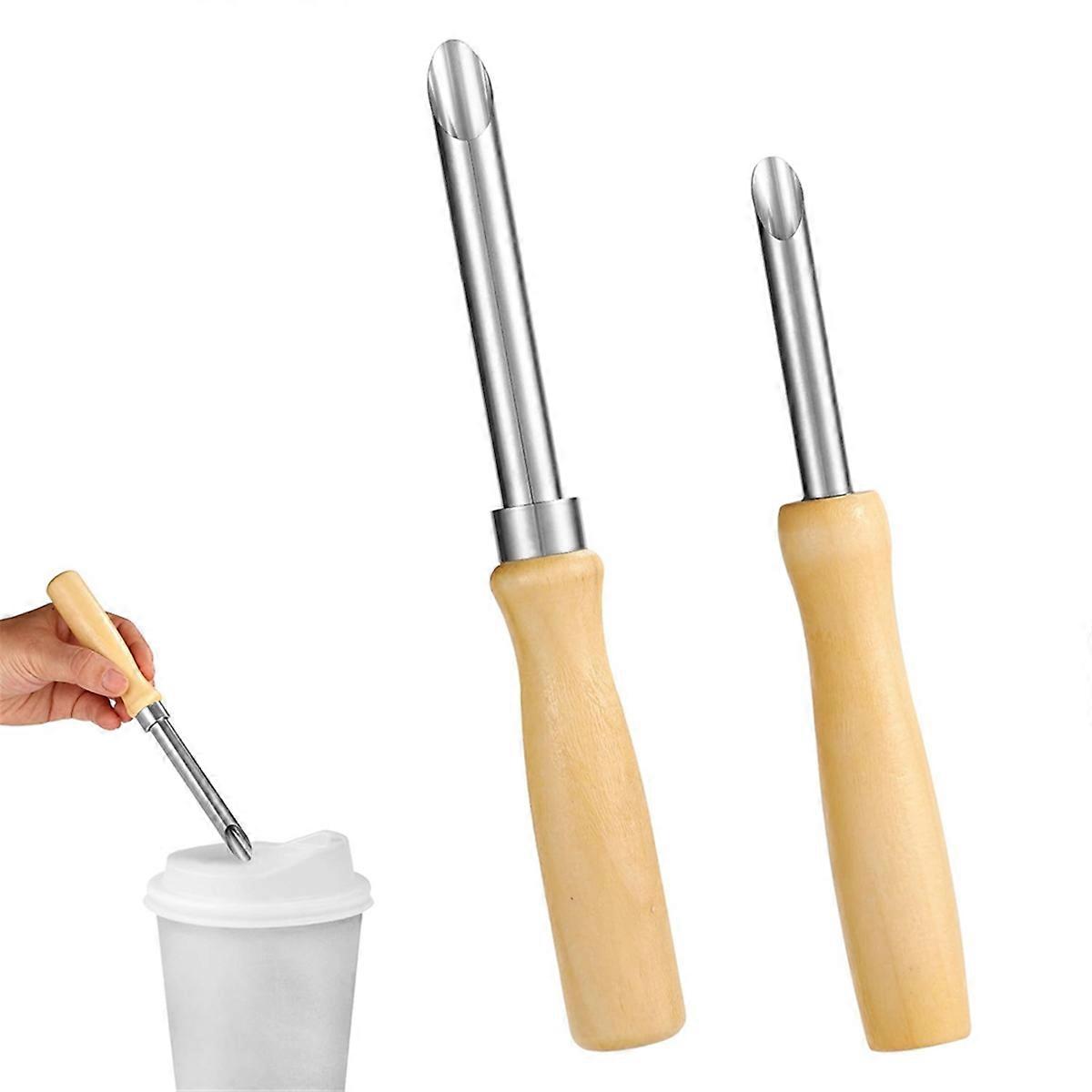 Cup Lid Hole Puncher for Straws, Plastic Lids, Suitable for Lemonade and Milk Tea Lids