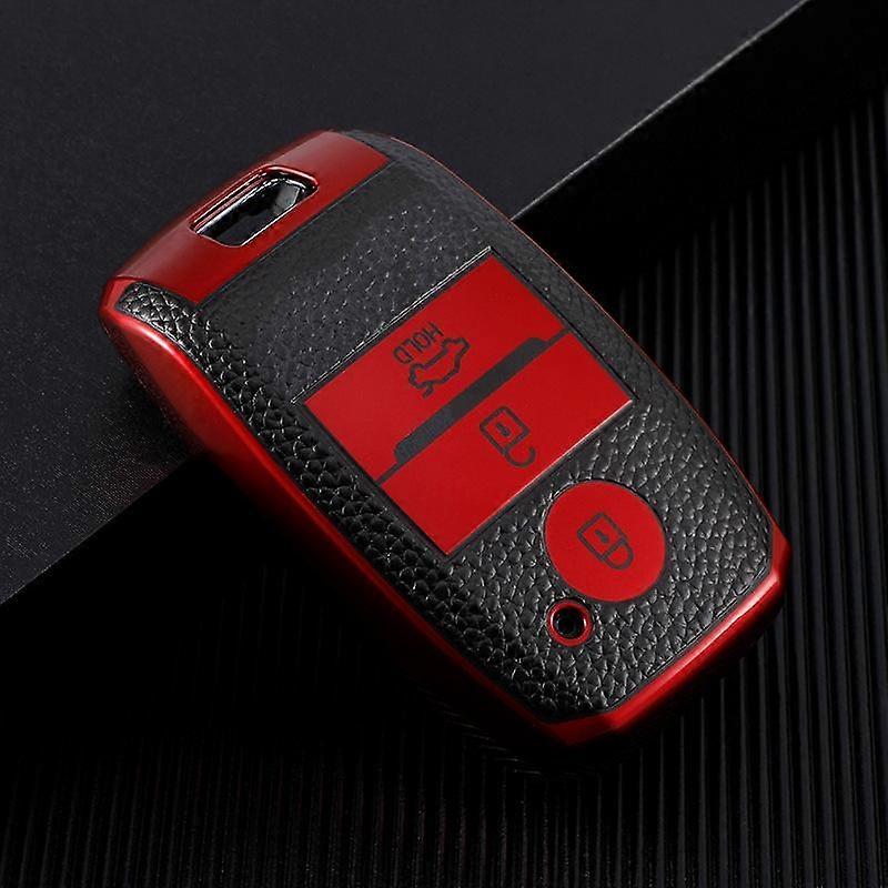 Fashion Leather TPU Car Remote Key Cover Case Shell Fob For KIA RIO Sportage R Ceed Cerato K3 KX3 K4 K5 Picanto Optima Sorento Stinger