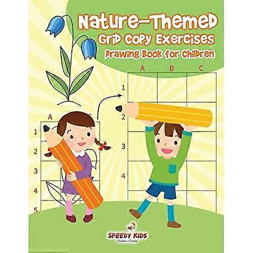 Nature-Themed Grid Copy Exercises: Drawing Book for Children