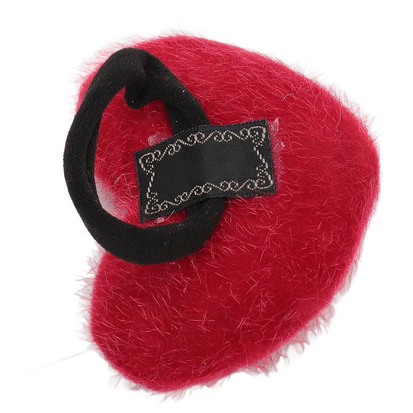 10 Pcs Soft Elastic Heart Shaped Needle Pin Cushions for Sewing Quilting Needlework Red