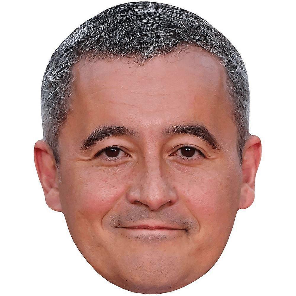 Gerald Darmanin (Smile) Celebrity Mask, Flat Card Face