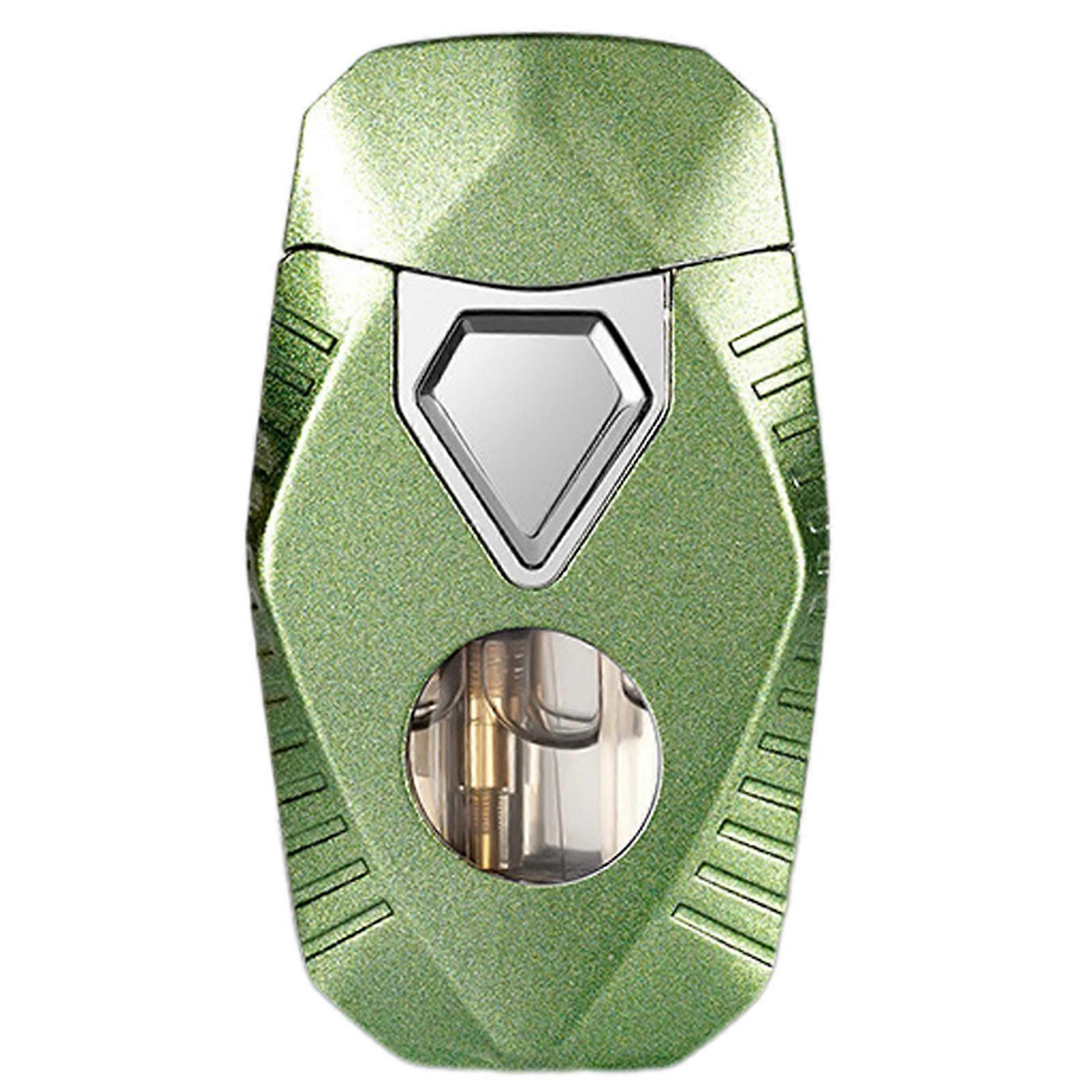 Dual Soft/Jet Flame Windproof Torch Lighter, Glow-in-the-Dark Geometric Lighter for Men's Gift, Refillable Butane Lighters