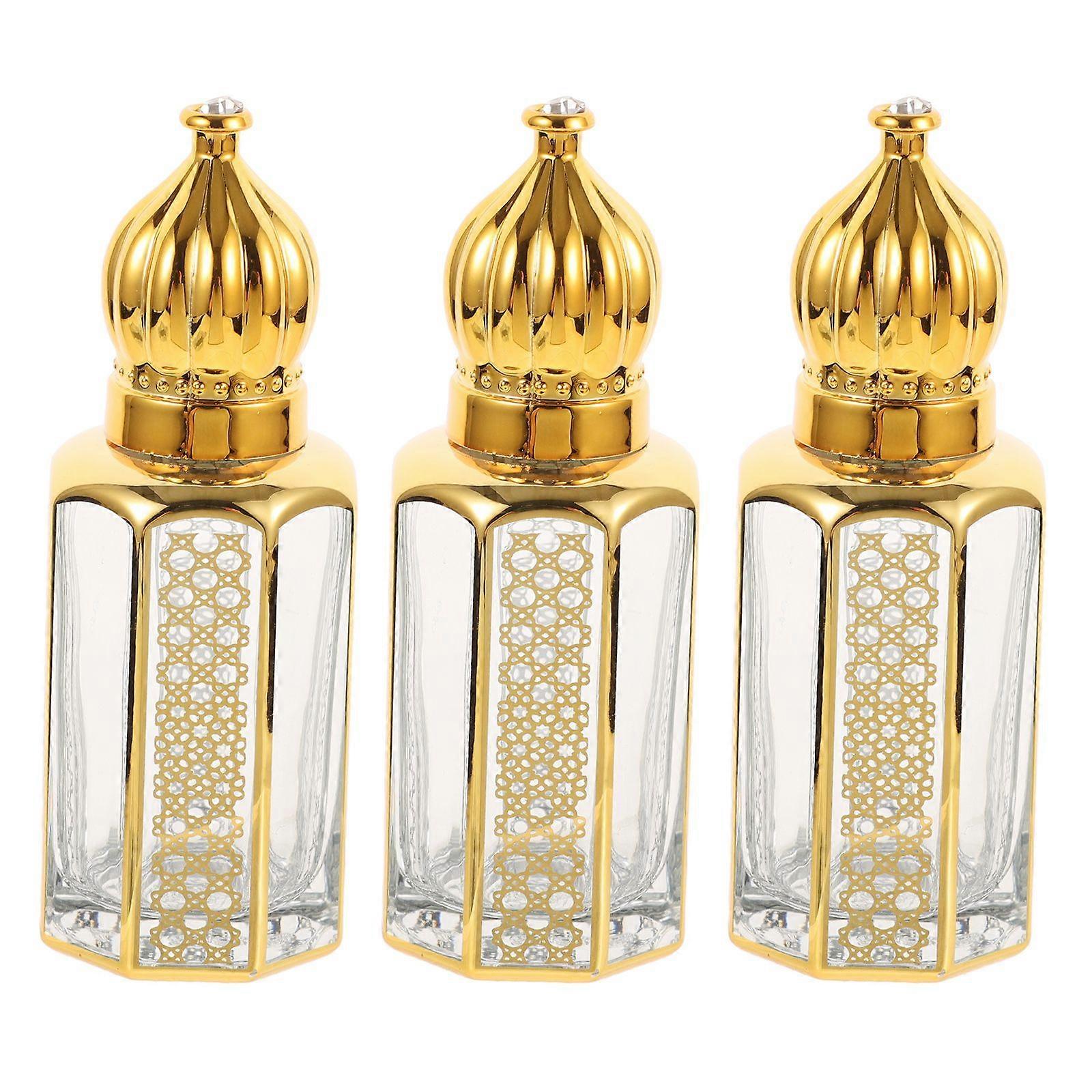 3Pcs Refillable Essential Oil Bottles Empty Roll On Bottles Perfume Roller Bottles Empty Roller Bottles