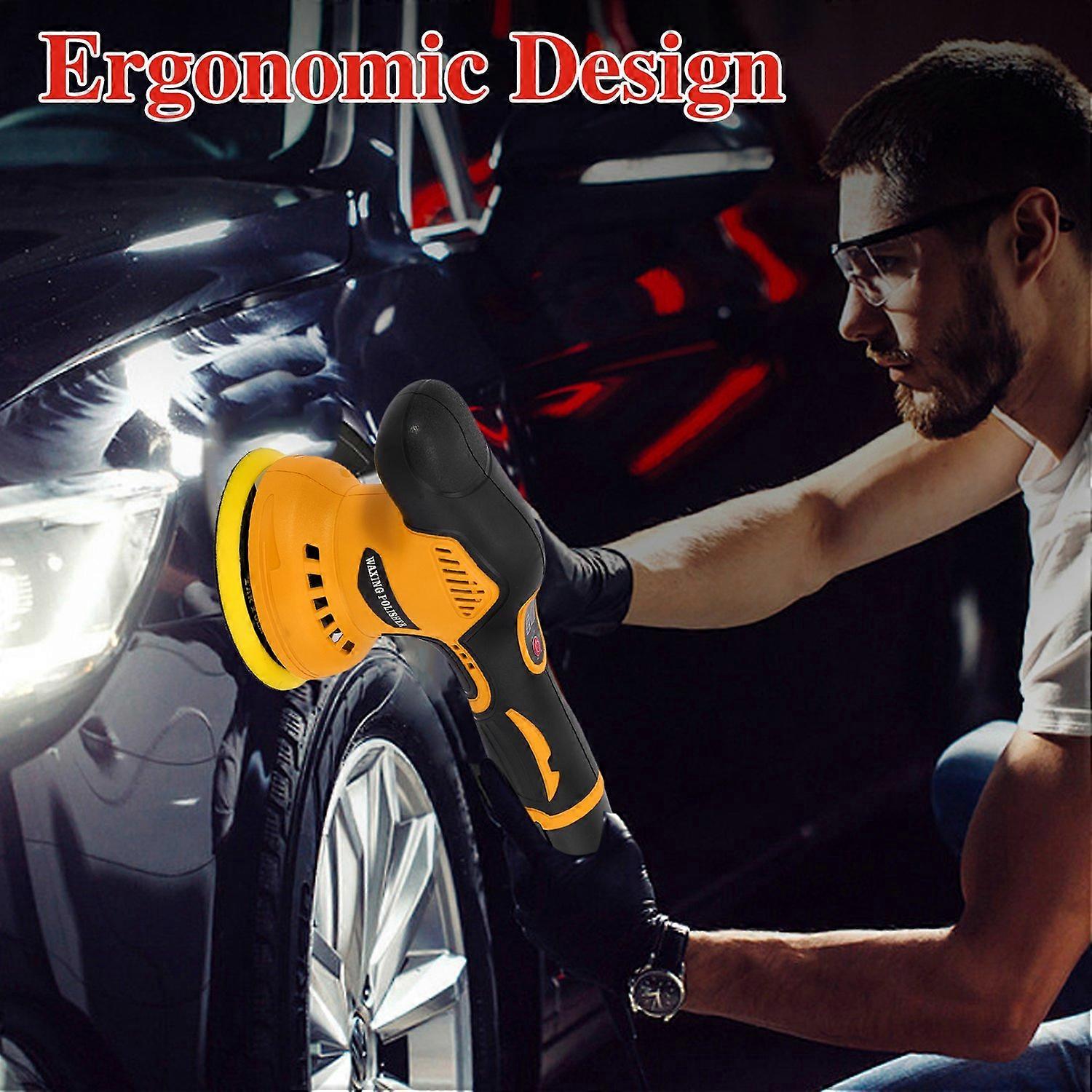 Cordless Car Buffer Polisher,12V Lithium Rechargeable Battery Brushless Polisher with Variable Speed