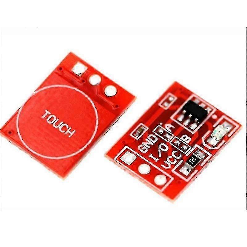 50pcs Ttp223 Touch Button Modular Self-locking Jog Capacitive Switch Single-channel Transcompatible withmation