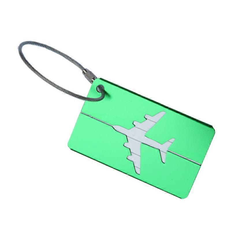 Luggage Aluminum Metal Tag Airplane Registration Anti-Loss Fashion EDC Keychain Multi-Tool Pocket