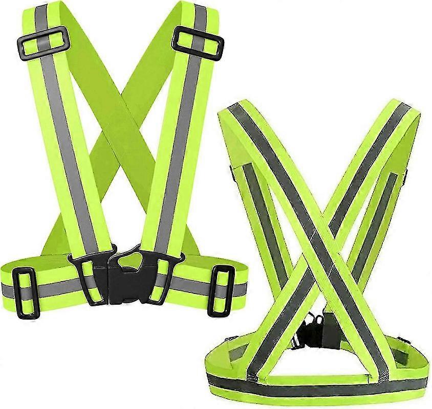 Adjustable Reflective Safety Vest – 360° Visibility for Running, Cycling & Motorcycle Use