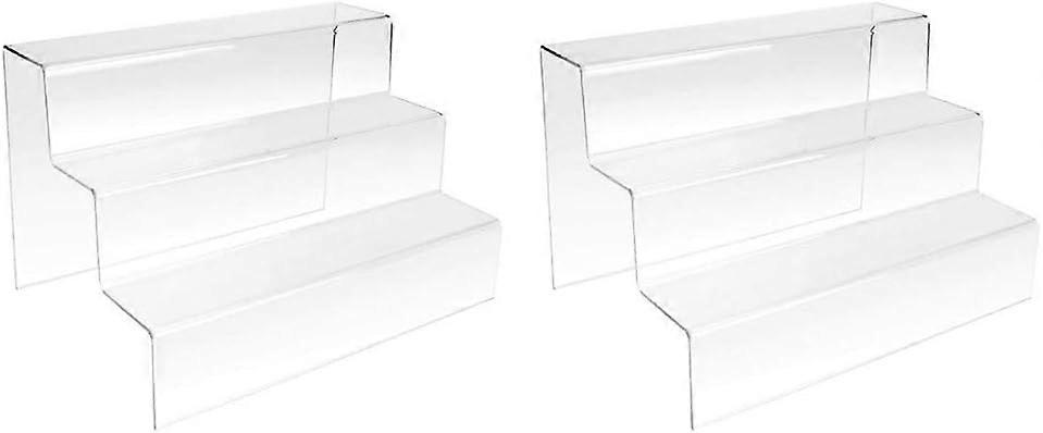 Acrylic 3-Tier Step Display Stand (200*200*200*2)