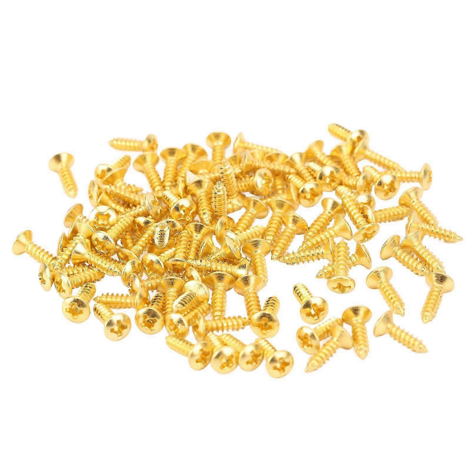 Screws, Golden - Colored, Self - Tapping, for General DIY and Home Improvement Projects, Pack of [X]