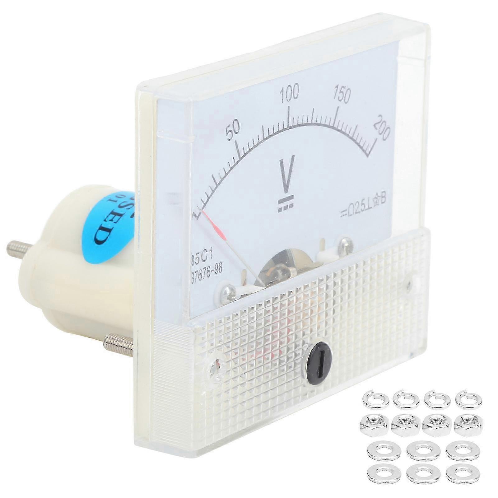 Pointer DC Voltmeter Panel Volt Voltage Meter Measuring Instrument 85C1 DC 0~200V
