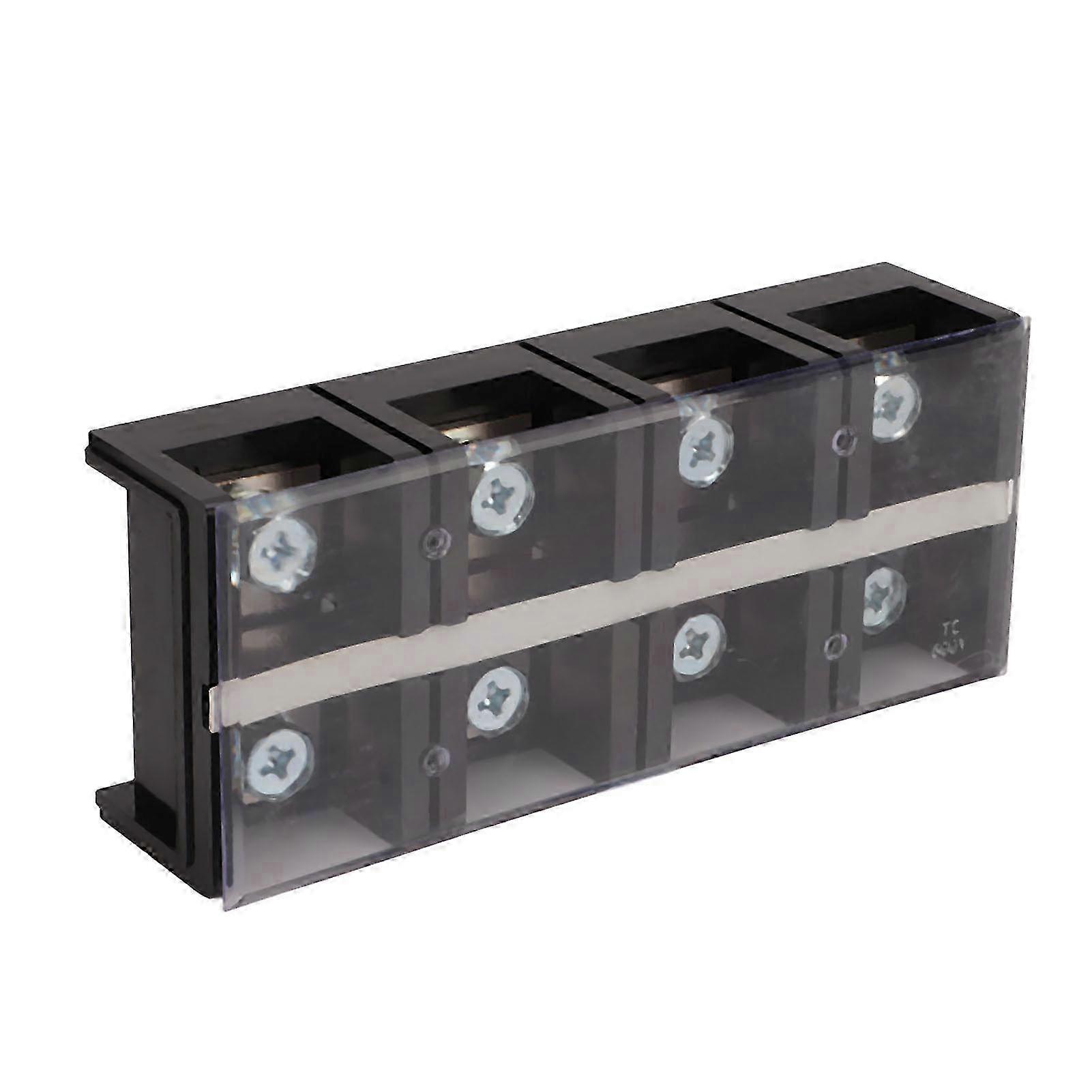 Ground Circuit Terminal Block Large Current 400A 4P Copper Terminal Strip Block for Household Appliances