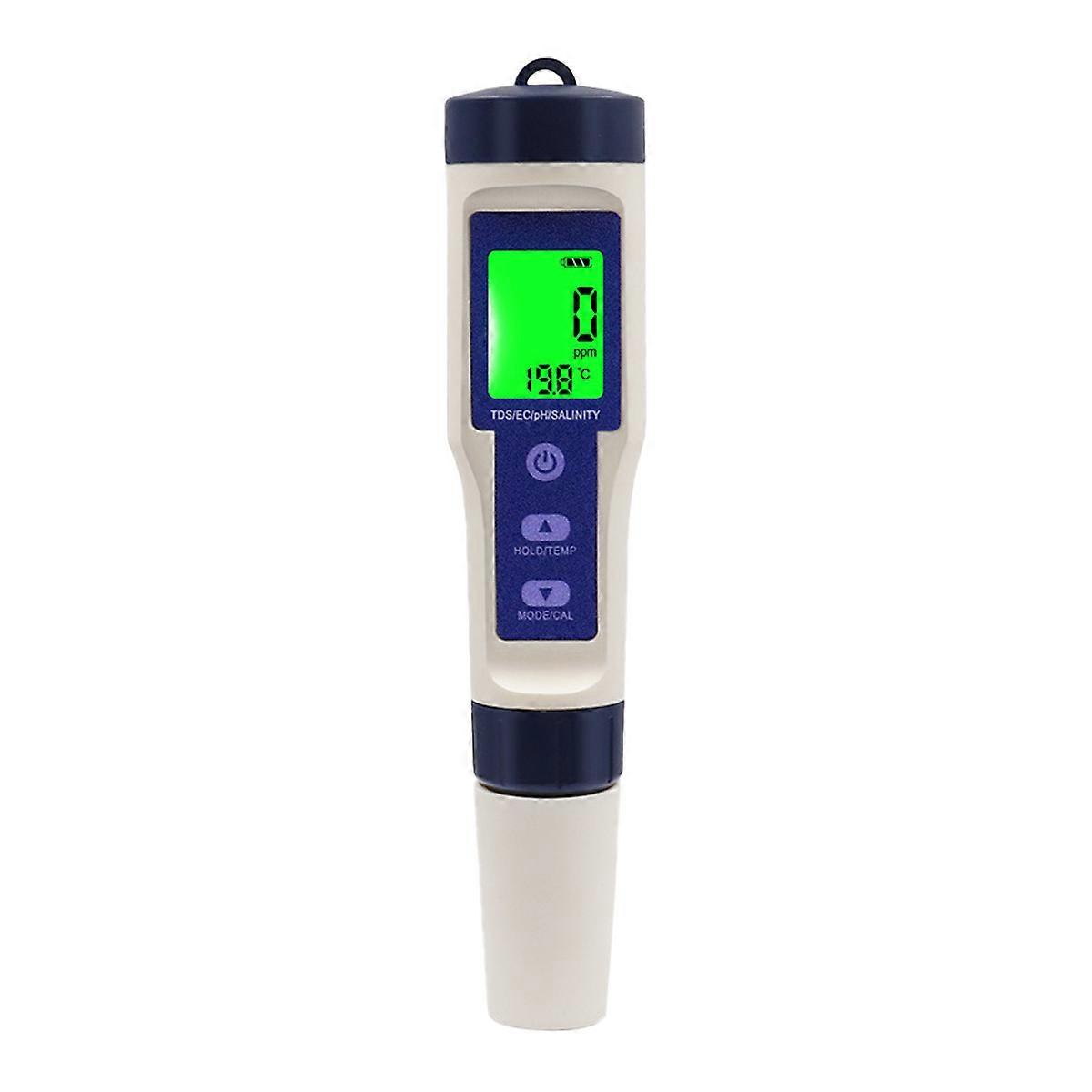 Digital PH Meter, Titanium Alloy Built, 5-in-1 Function Tester