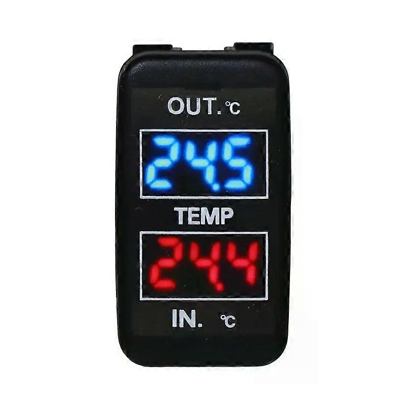 Dual Temperature Display Inside and Outside the Car Dual Temperature Sensor for Toyota Corolla Reiz Prado Prius