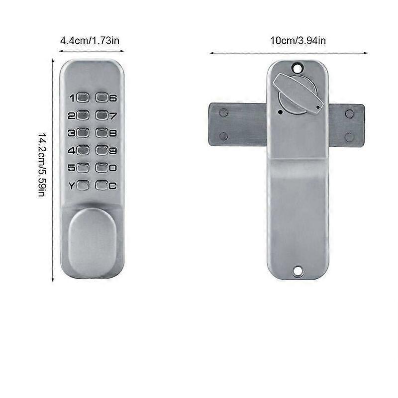 Code Door Lock Practical Password Security Coded Lock Sliding Door Window 1-11 Digit Code Combination Cam Door Zinc Alloy Password Lock