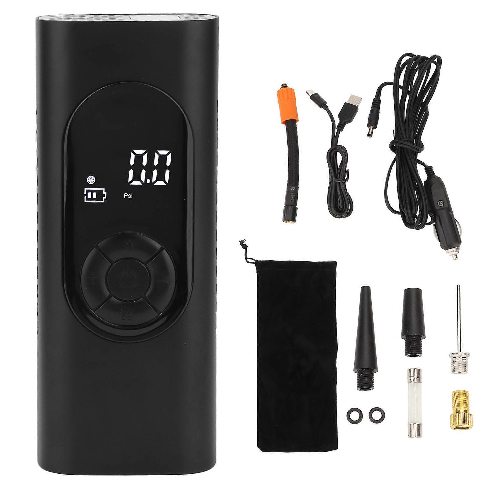 Inflator 12V 20L Min Fast Inflate Portable Wireless LCD Digital Display Small Pump Car Tire Air Compressor