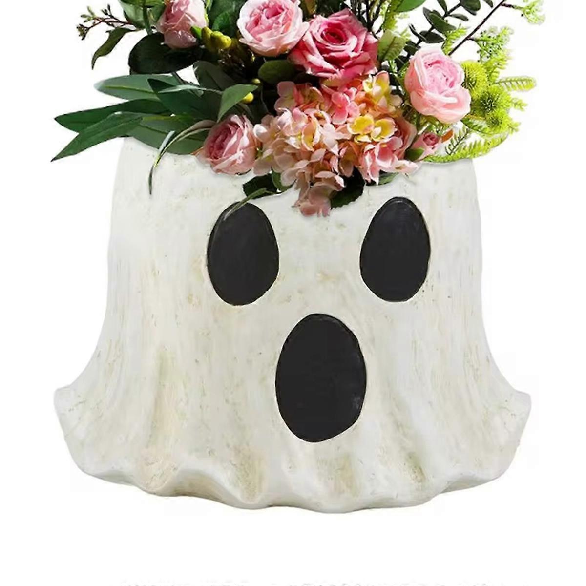 Ghost Mud Pies Paper Mache Storage Bucket Treat Buckets for Candy