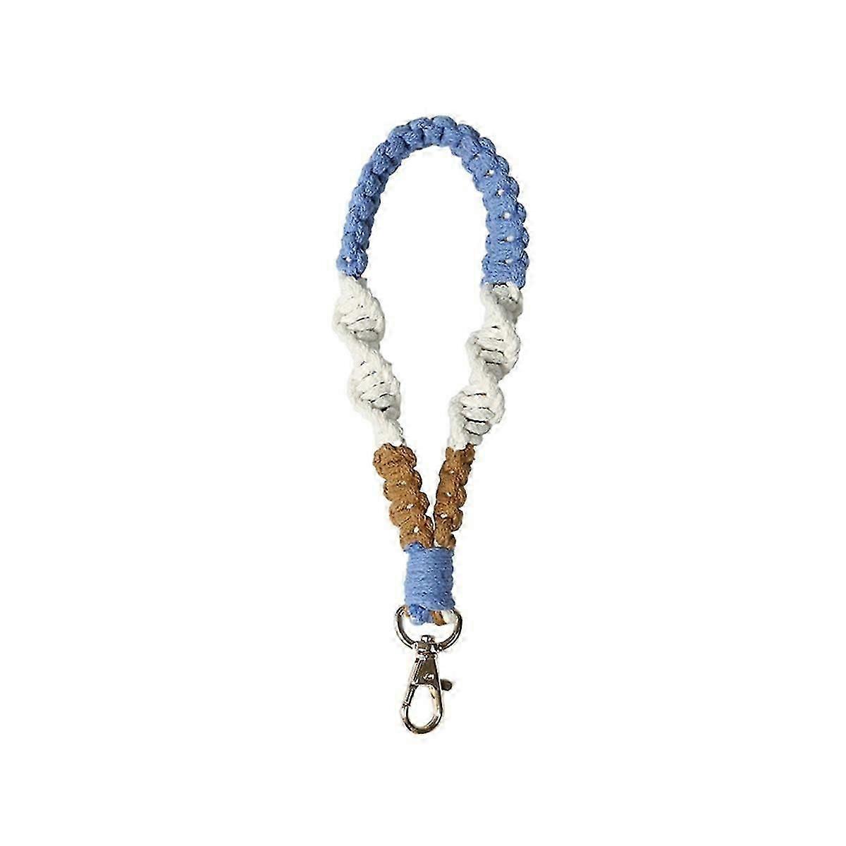 6PCS Boho Macrame Phone Wrist Strap, Cell Phone Lanyard with Tab, Keychain Wristlet Charm, Anti-Los