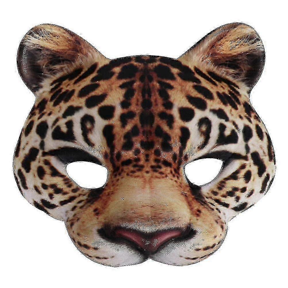 1pc Halloween Mask Decoration Masquerade Party Leopard Mask Animal Mask Ornament