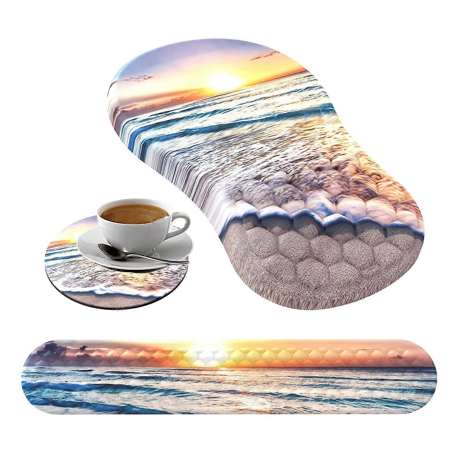 Ergonomic Mouse Pad Wrist Support for Desk Office Use