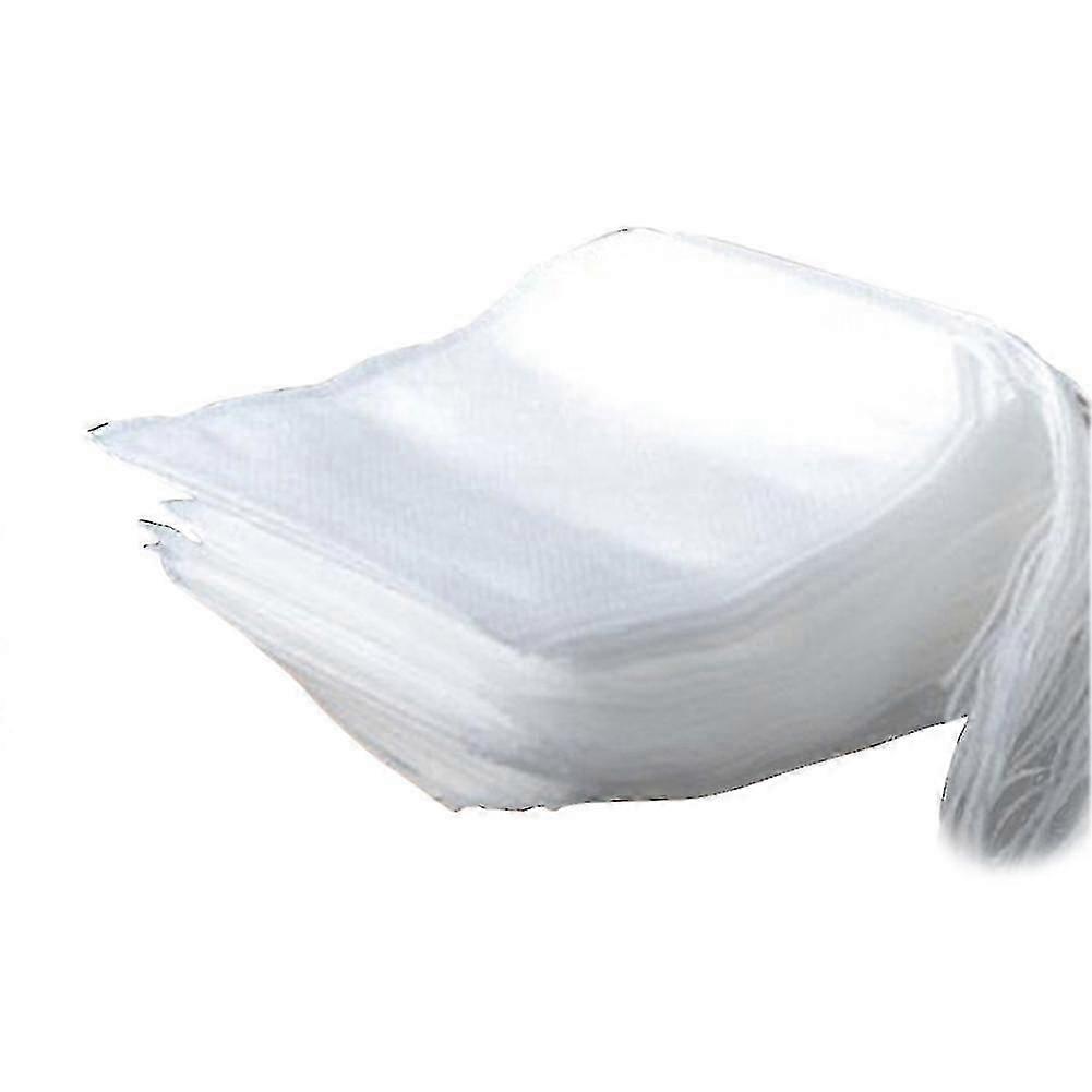 100pcs使い捨て空のティーバッグ5.5 x 7cm巾着紙ティーバッグヘルシーティーTW