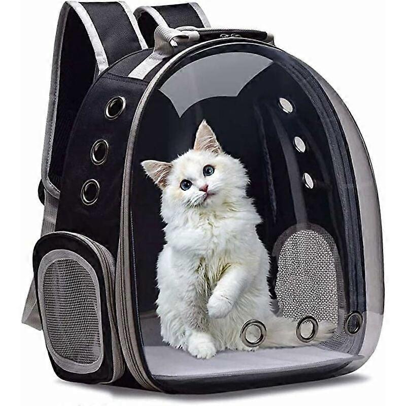 Pet Backpack, Expandable Carrier, Transparent Design