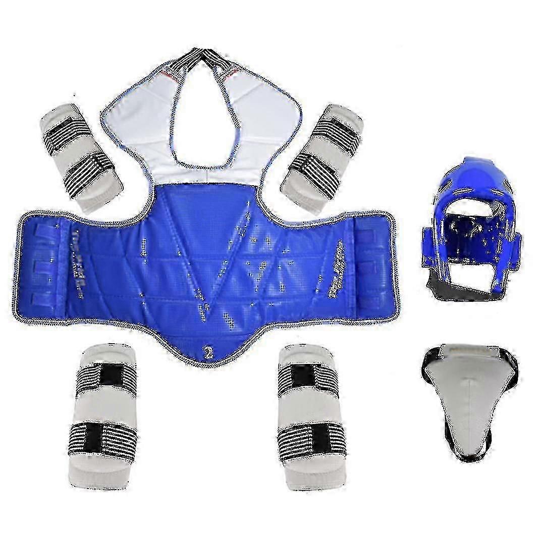 Taekwondo Five-piece Set Taekwondo Protective Armor Kickboxing Boxing Glove Taekwondo Equipment Protector-9