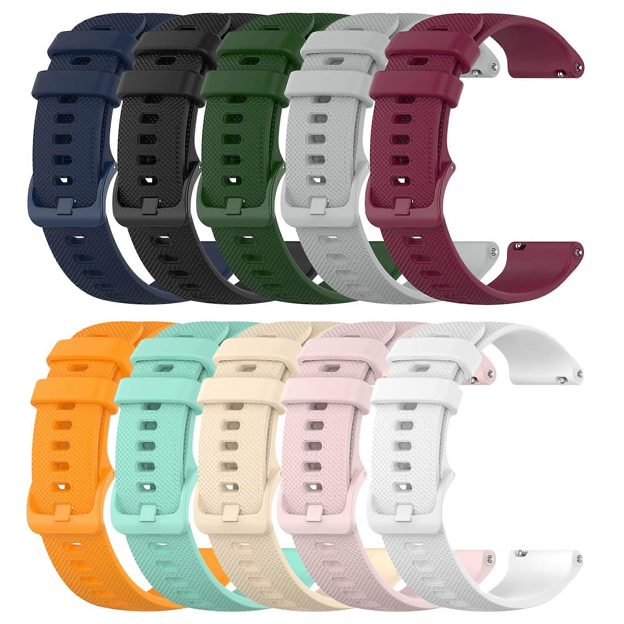 Soft Colorful Silicone Watch Band Straps for Cubitt VIVA Smartwatch Fitness Tracker - Replacement Bands, Durable, Adjustable Size