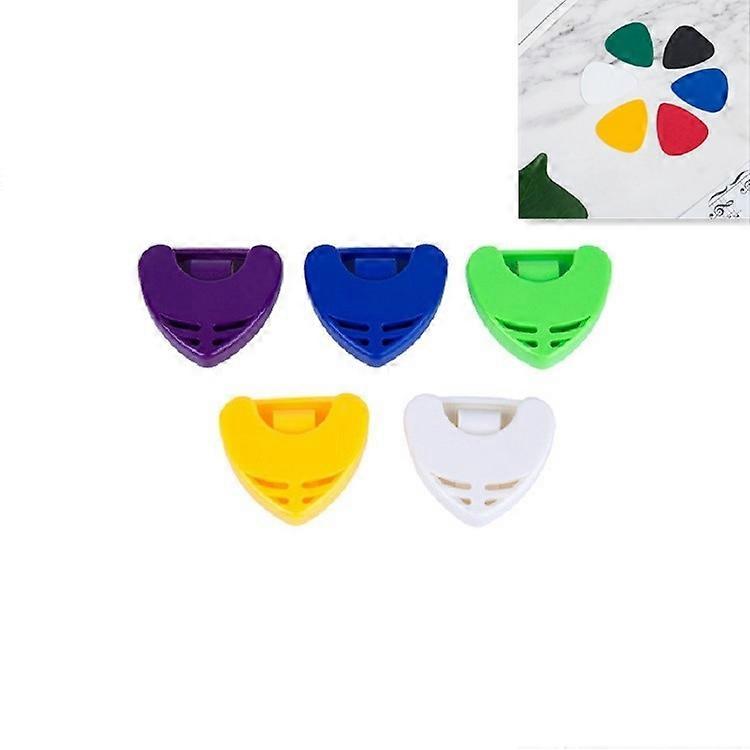 100 PCS ABS Storage Box for Guitar Pick, Random Color Delivery Large Triangular Pick Box