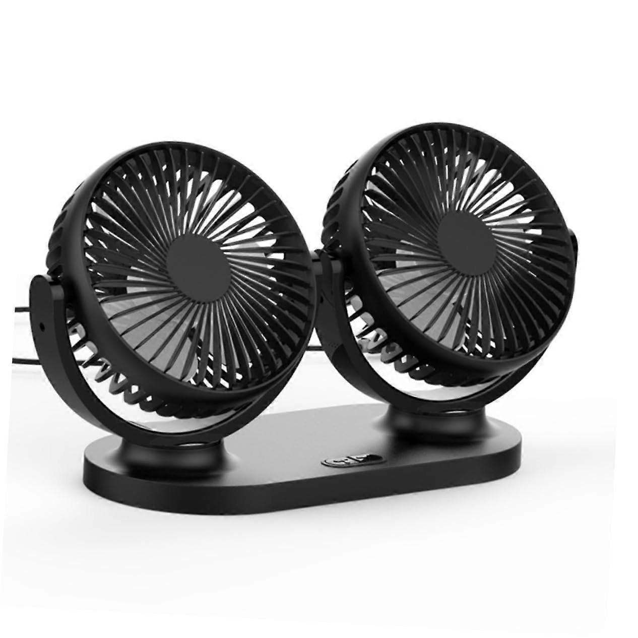 Vehicle Doubleheaded Fan Car Fan Low Power Consumption and Easy to Install