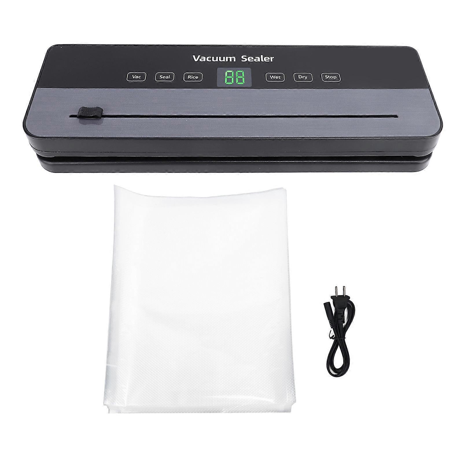Automatic Vacuum Sealer 6 Modes Compact Sealing Preservation Machine with 30Pcs Bags for Dry and Wet Food Storage