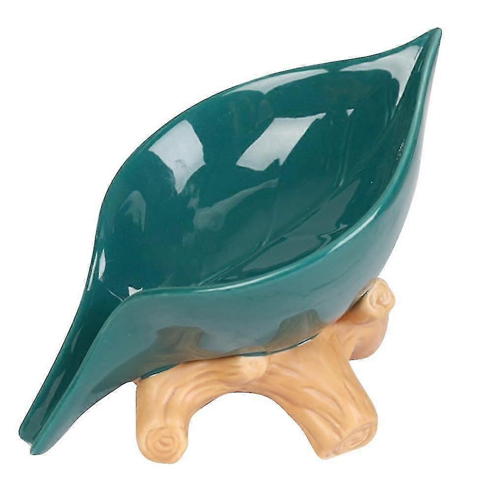 1pc Draining Soap Tray Ceramic Soap Box Bathroom Storage Rack Strainer Tray Soap Holder