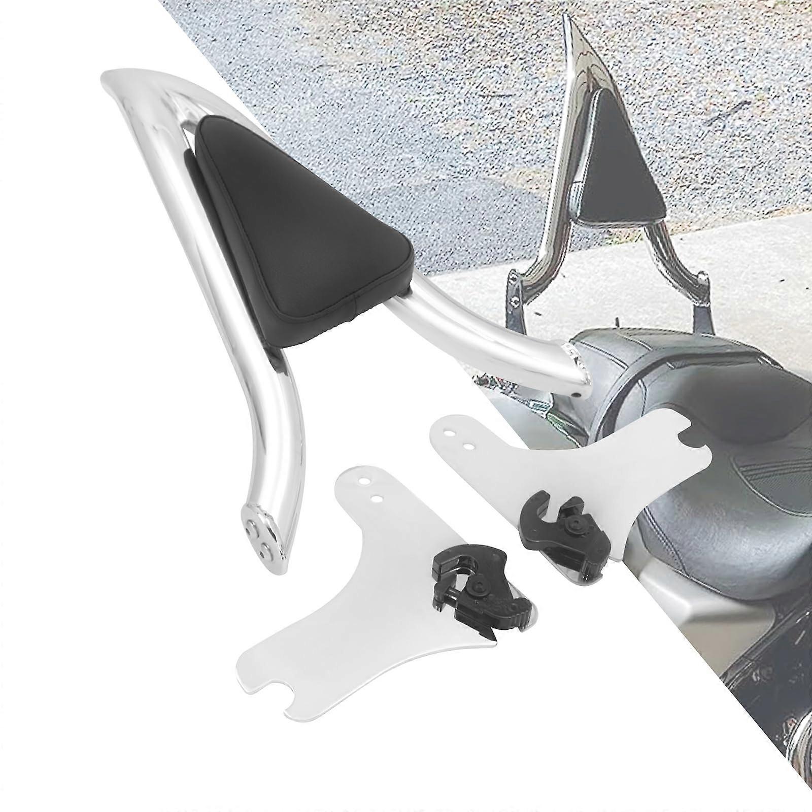 Motorcycle Detachable Rear Passenger Backrest Sissy Bar Cushion for Harley Touring Models 1997-2008, High-Quality Design