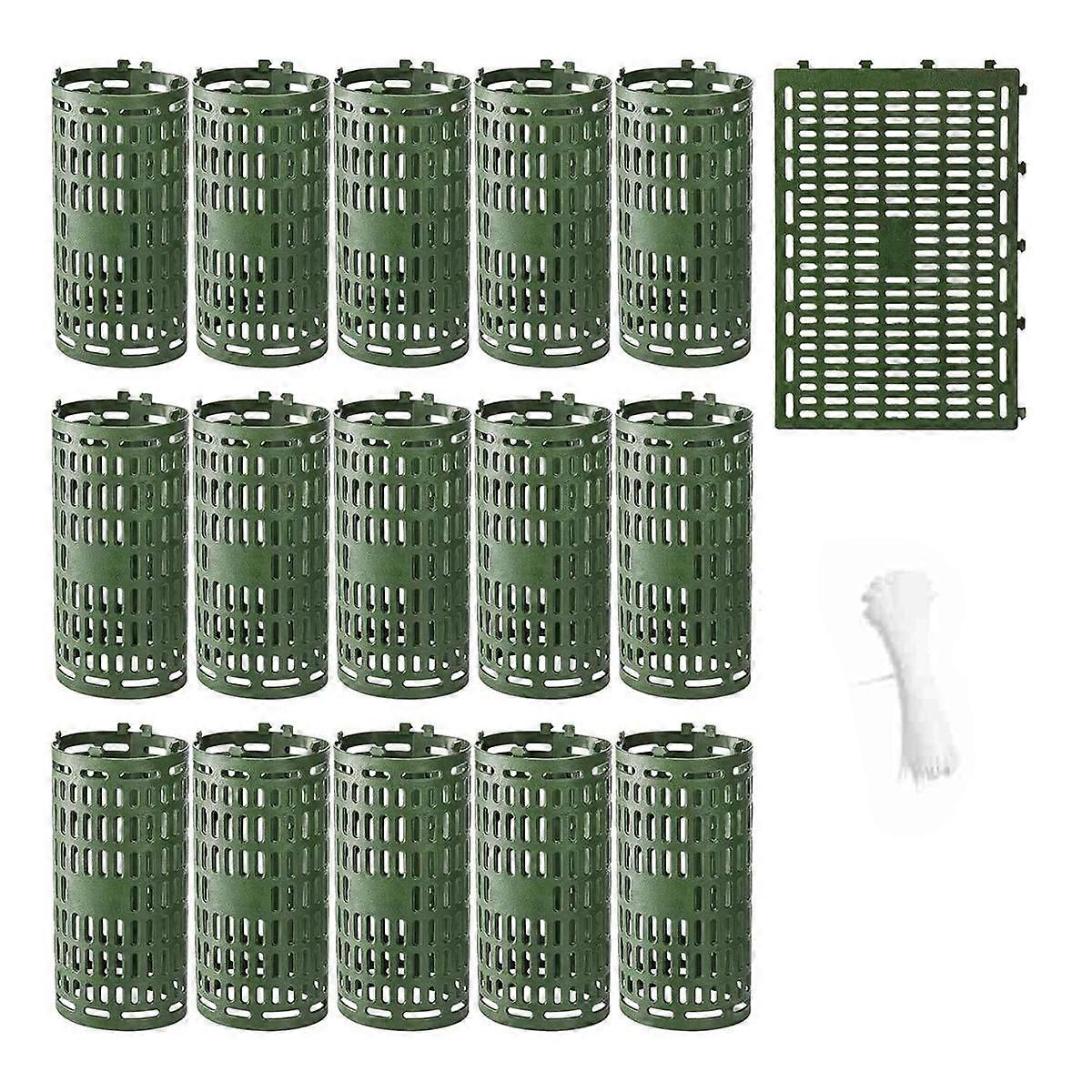 10 حزمة حامي جذع الشجرة ، واقيات حراسة النبات مع روابط الرمز البريدي ، أقفاص يلتف الأشجار لحماية الحديقة لللحاء التالف