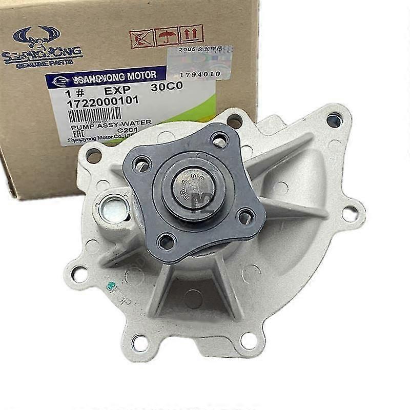 New Engine Water Pump 1722000101 For Ssangyong Korando 2.0 Petrol Actyon Korando C / G20d Engine Cooling Water Pump~15456