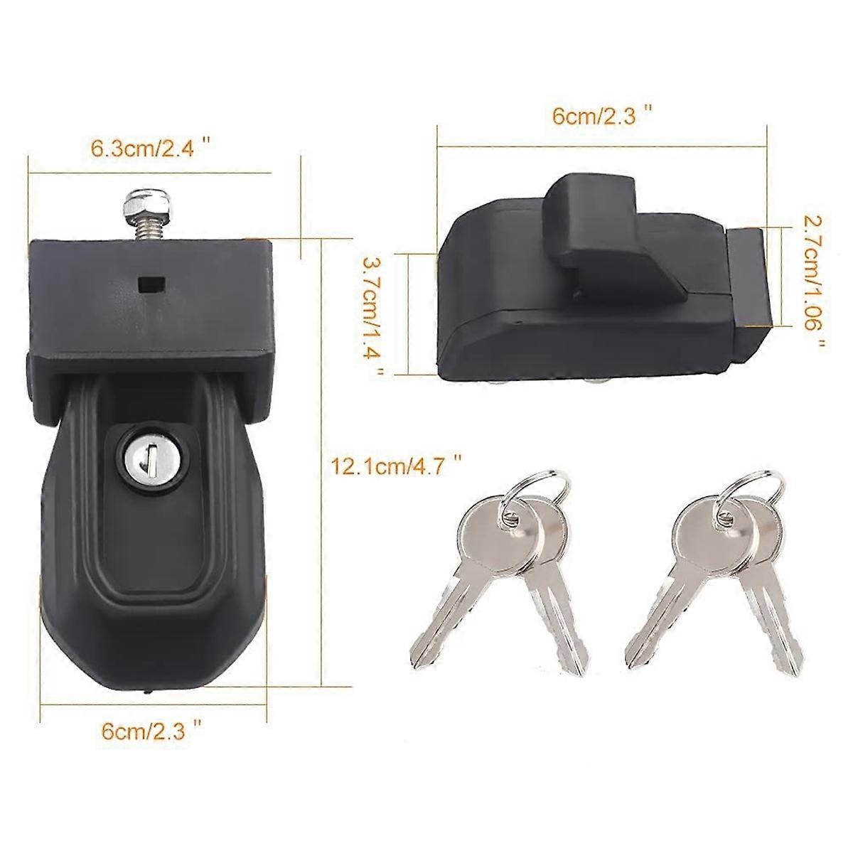 1 Set Car Hood Latch Lock Kit with Lock Key for Jl Jlu Jt 2018-2024 Quality Auto Parts