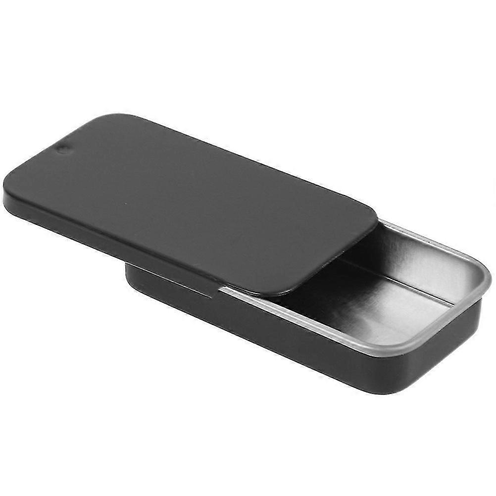 6pcs Metal Sliding Lid Tin Boxes Candy Containers Portable Candy Box Small Pills Storage Boxes