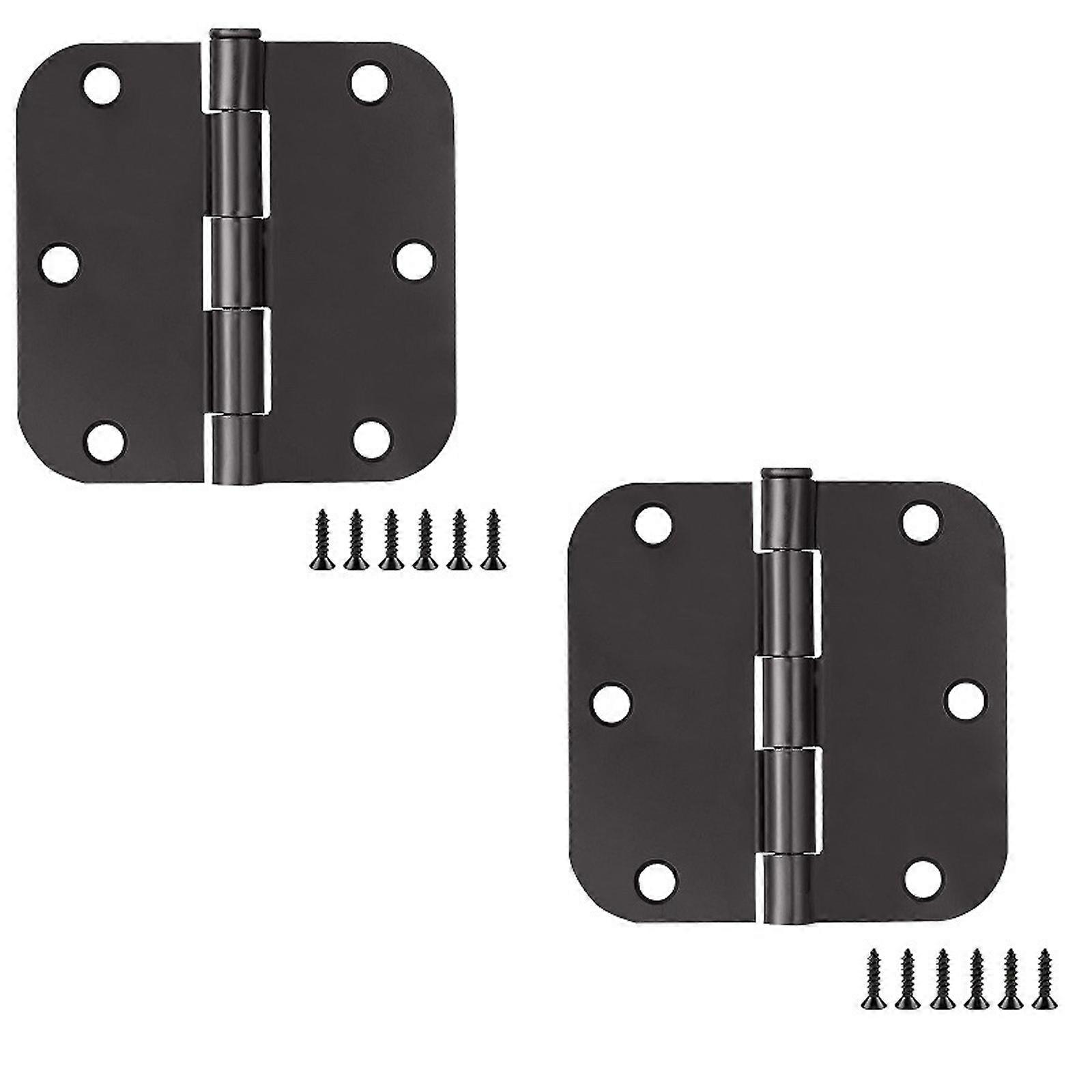 Practical Door Hinges Brackets for Wood and Concrete Connection Craft Sturdy Iron Materials Construction Daily Use
