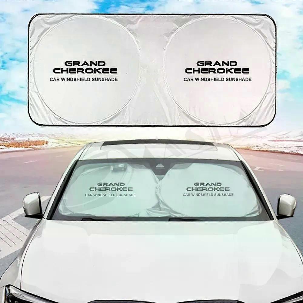 Car Sun Shade Covers Front Window Visors Suitable for Jeep Grand Cherokee WJ WK WL Wrangler TJ JK JL 1999 2000 2001 2002 2003 2004 - 2021